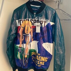 Nwt Ralph Lauren Polo Sport Cyclisme Bomber Graphic Jacket size-small
